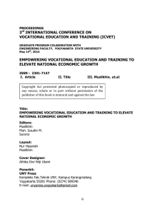 3 INTERNATIONAL CONFERENCE ON VOCATIONAL EDUCATION AND TRAINING (ICVET)