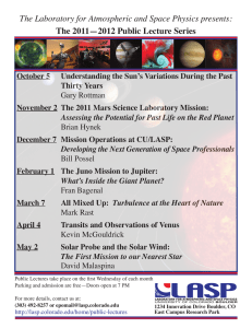 The Laboratory for Atmospheric and Space Physics presents: