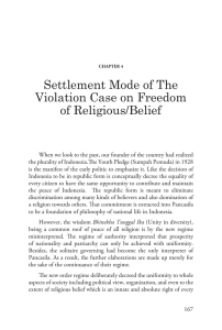 Settlement Mode of The Violation Case on Freedom of Religious/Belief