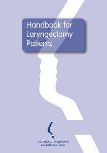 Handbook for Laryngectomy Patients T