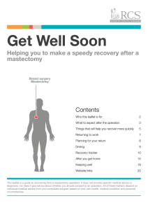 Get Well Soon mastectomy Contents
