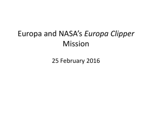 Europa Clipper Mission 25 February 2016