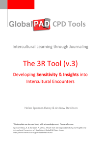 CPD Tools  Intercultural Learning through Journaling