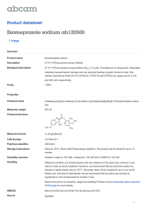 Esomeprazole sodium ab120500 Product datasheet 1 Image Overview