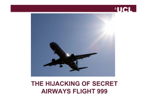 THE HIJACKING OF SECRET AIRWAYS FLIGHT 999