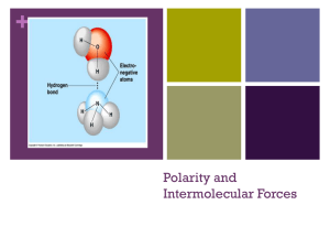 + Polarity and Intermolecular Forces