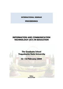 INFORMATION AND COMMUNICATION TECHNOLOGY (ICT) IN EDUCATION  The Graduate School
