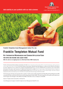 Franklin Templeton Mutual Fund K I M