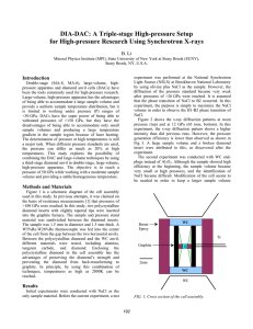DIA-DAC: A for High-pressure Research Using Synchrotron X-rays B. Li