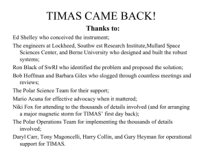 TIMAS CAME BACK! Thanks to: