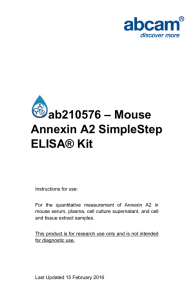 ab210576 – Mouse Annexin A2 SimpleStep ELISA® Kit