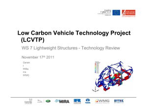 Low Carbon Vehicle Technology Project (LCVTP) November 17