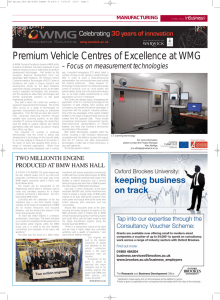 Premium Vehicle Centres of Excellence at WMG inBusiness