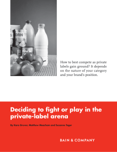 How to best compete as private labels gain ground? It depends