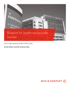 Blueprint for healthcare provider success