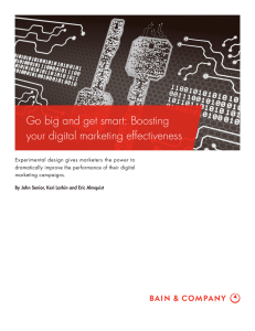 Go big and get smart: Boosting your digital marketing effectiveness