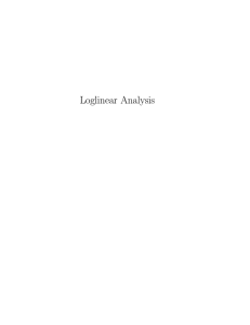 Loglinear Analysis