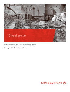 Global growth By Dunigan O’Keeffe and James Allen