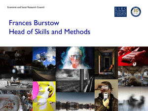 Frances Burstow Head of Skills and Methods