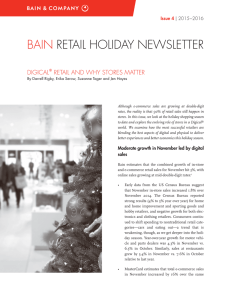 BAIN RETAIL HOLIDAY NEWSLETTER DIGICAL RETAIL AND WHY STORES MATTER