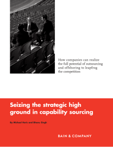 Seizing the strategic high ground in capability sourcing How companies can realize