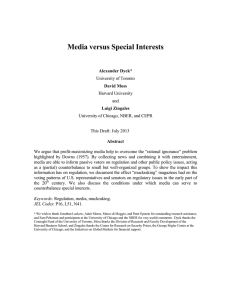 Media versus Special Interests