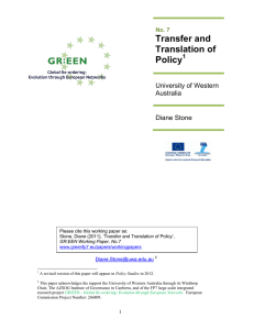 Transfer and Translation of Policy