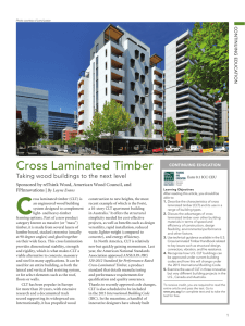 C Cross Laminated Timber Taking wood buildings to the next level