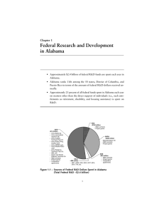 Federal Research and Development in Alabama Chapter 1
