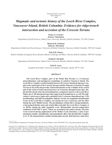 Magmatic and tectonic history of the Leech River Complex,