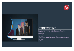 CYBERCRIME Is your criminal intelligence function ready?