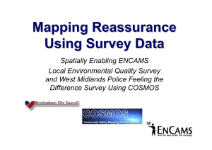 Mapping Reassurance Using Survey Data