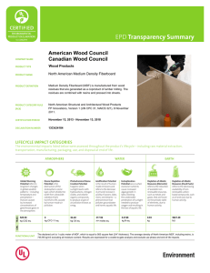 Transparency Summary American Wood Council Canadian Wood Council Wood Products