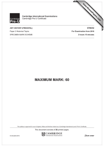 MAXIMUM MARK: 60 www.XtremePapers.com Cambridge International Examinations