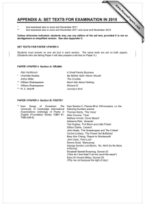 APPENDIX A: SET TEXTS FOR EXAMINATION IN 2010 www.XtremePapers.com
