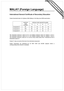 MALAY (Foreign Language) International General Certificate of Secondary Education www.XtremePapers.com