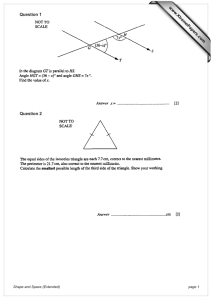 Question 1 Question 2 www.XtremePapers.com Shape and Space (Extended)