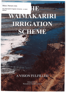Allison,  Richard (1999) The Waimakiriri Irrigation  Scheme - a vision fulfilled