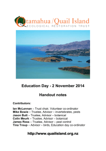 Education Day - 2 November 2014 Handout notes