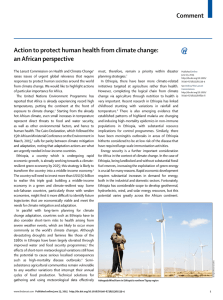 Comment Action to protect human health from climate change: an African perspective