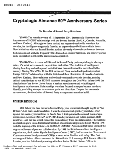 Cryptologic Almanac 50 Anniversary Series th DOCID: