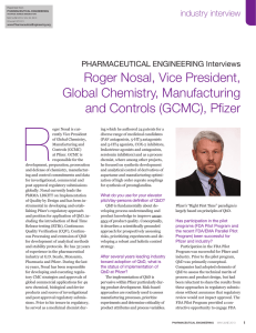 R  Roger Nosal, Vice President, Global Chemistry, Manufacturing