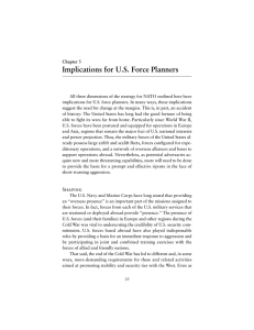 Implications for U.S. Force Planners