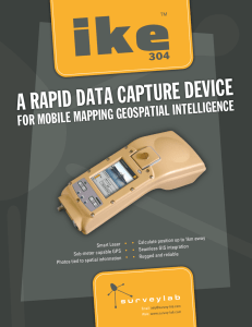 EVICE A RAPID DATA CAPTURE D SPATIAL INTELLIGENCE FOR MOBILE MAPPING GEO