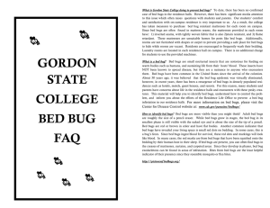 What is Gordon State College doing to prevent bed bugs?