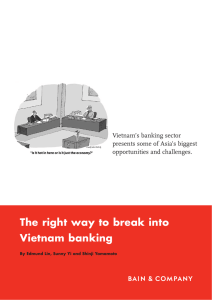 The right way to break into Vietnam banking Vietnam’s banking sector
