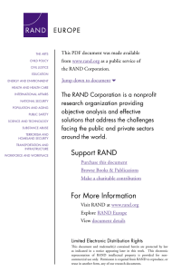 6 The RAND Corporation is a nonproﬁt om