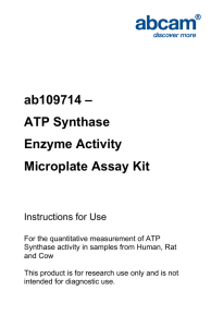 ab109714 – ATP Synthase Enzyme Activity Microplate Assay Kit