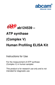 ab124539 – ATP synthase (Complex V) Human Profiling ELISA Kit