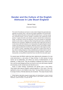 Gender and the Culture of the English Bernard Capp